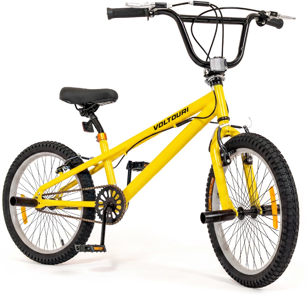 VOLTURI Freestylefiets 20 Inch - Freestylefiets met 360° Rotor & 4 Pegs - Kinderfiets voor Jongens en Meisjes - Geel Fiets kopen online