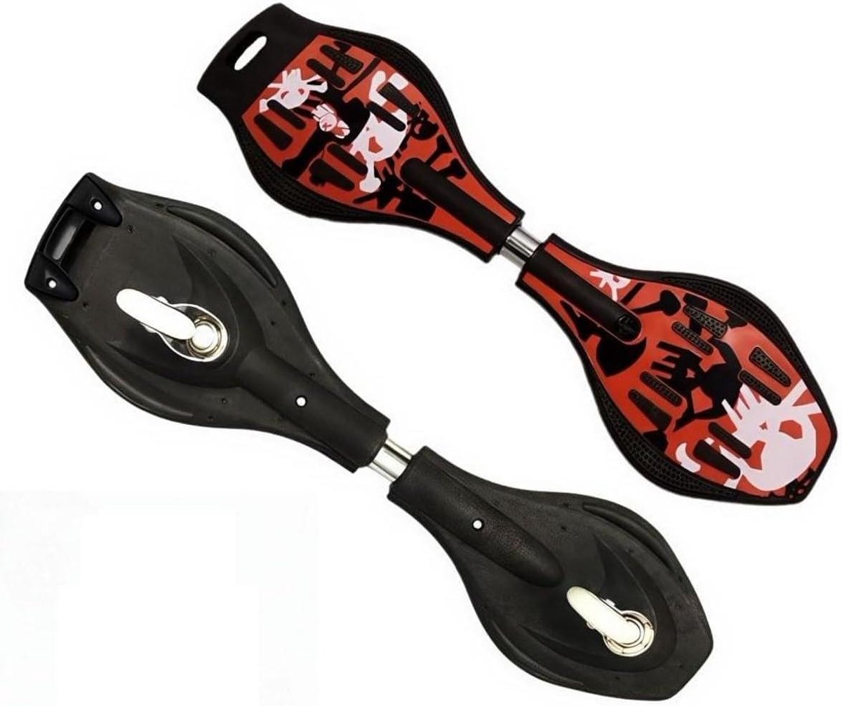 Waveboard - Skateboard Surfboard - Street Surfing - Inclusief Draagtas - 87 x 23 cm - Rood Waveboard kopen online
