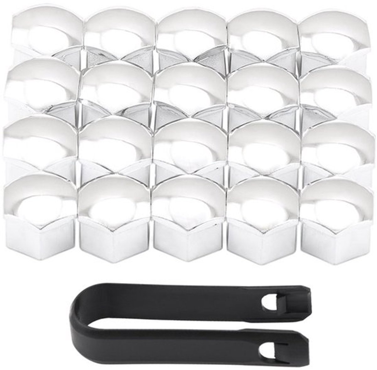 wielboutkappen beschermende hoedjes 17 mm zilveren kleur decoratieve kappen geschikt voor diverse auto s