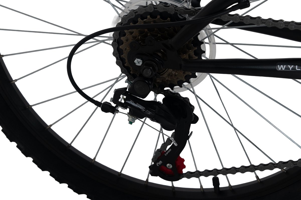 WYLD Full-suspension kinder-mountainbike – 24" Zodiac (rood) – 18 versnellingen – Framemaat 38 cm Fiets kopen online