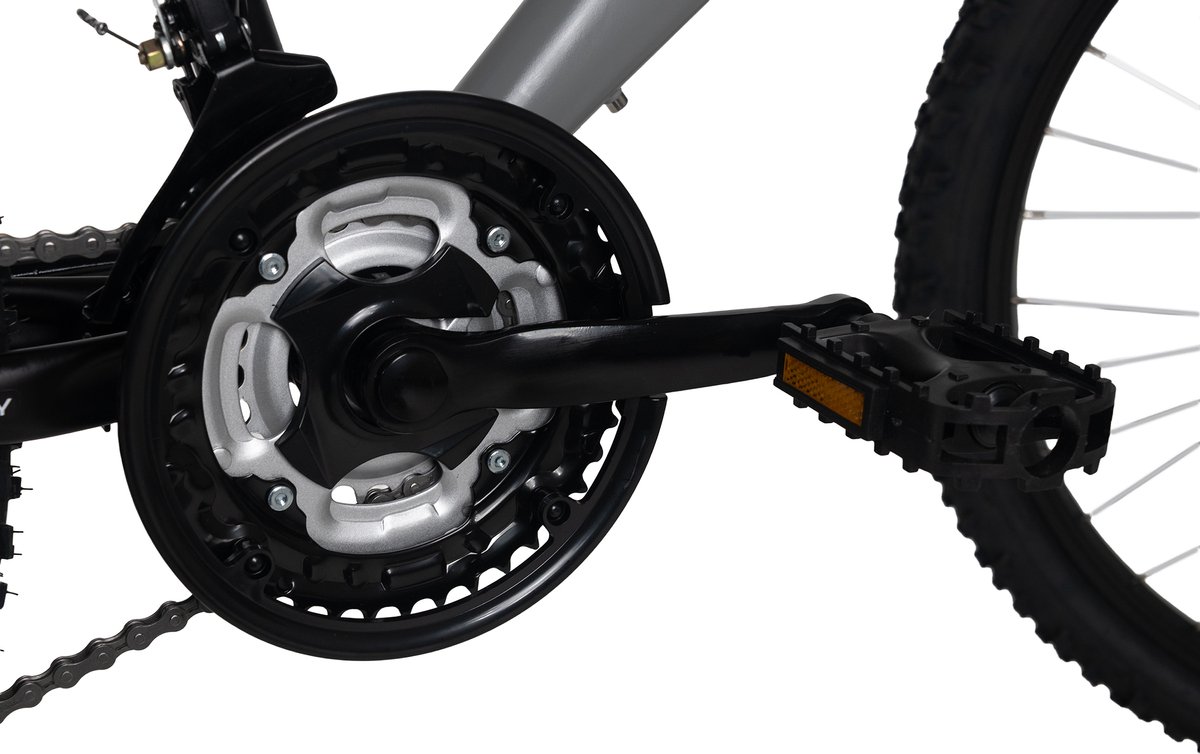 WYLD Full-suspension mountainbike / ATB voor kinderen – 24 inch Zodiac (grijs) – 18 versnellingen – Framemaat 38 cm Fiets kopen online