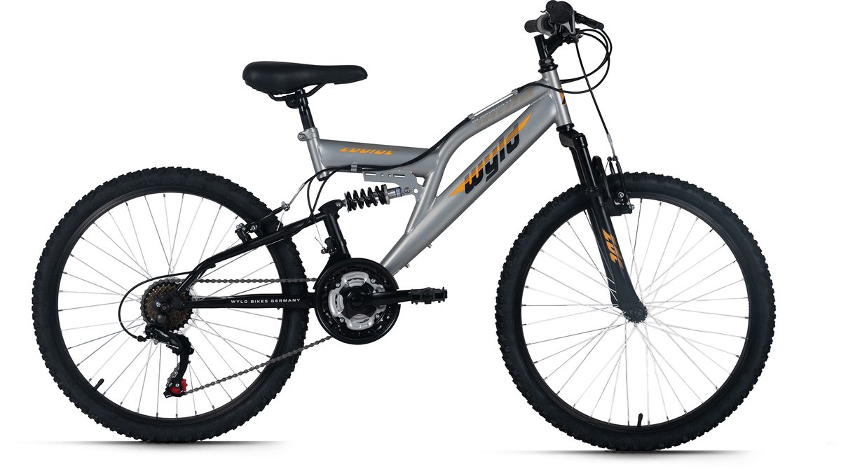 WYLD Kinder-Mountainbike Fully 24'' Zodiac grau 18 Gänge RH 38 cm Fiets kopen online