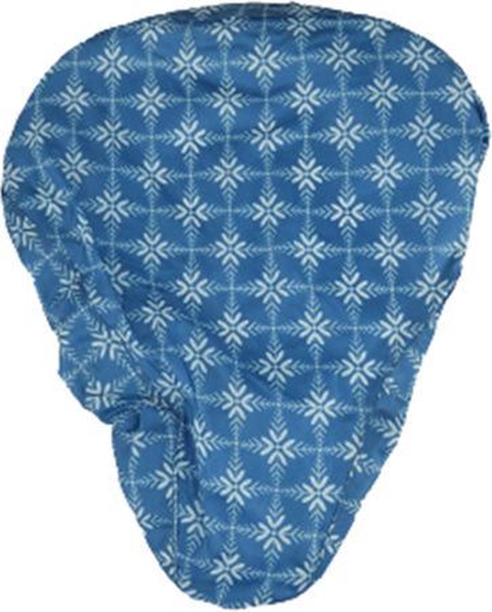 Zadelhoesje met relief - Blauw - Kunststof Fiets kopen online