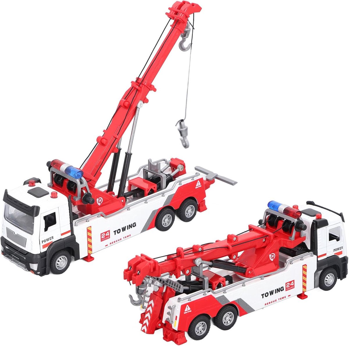 Zware Kraanwagen Speelgoed - Bouwvoertuig Model - Spel & Verbeelding - Realistisch Ontwerp - 25 x 13 x 12 cm Speelgoedkruiwagen kopen online