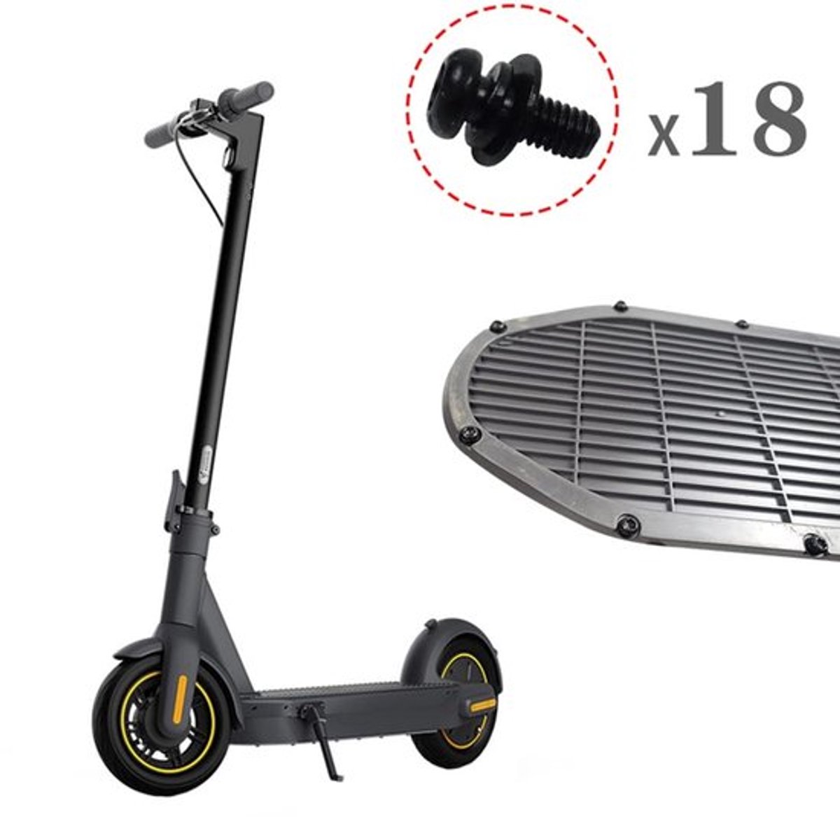 18 stuks rvs schroeven voor batterij deksel ninebot max g30 elektrische scooter reparatie onderdelen