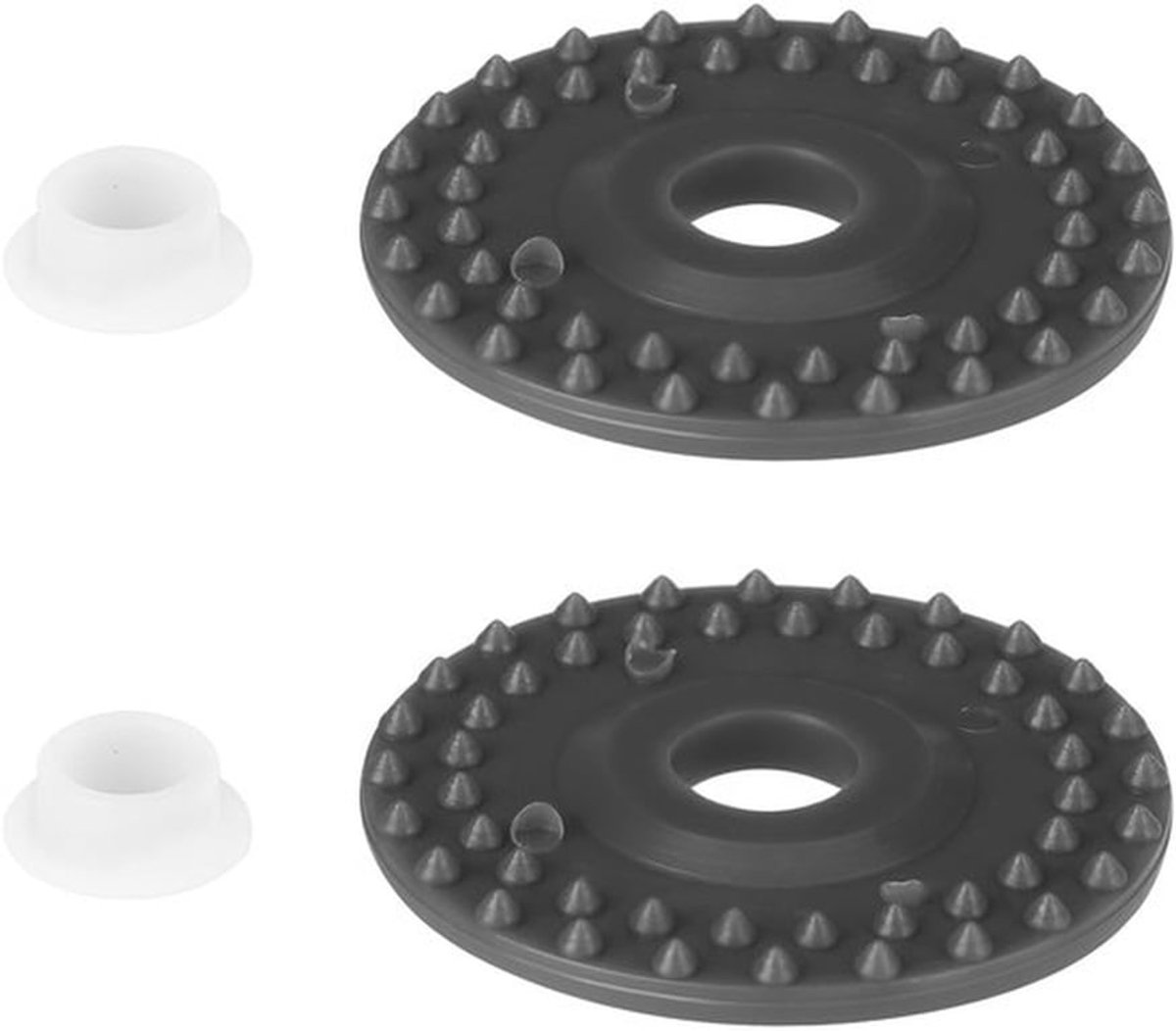 2 rubber wielen voor breimachine compatibel met diverse modellen