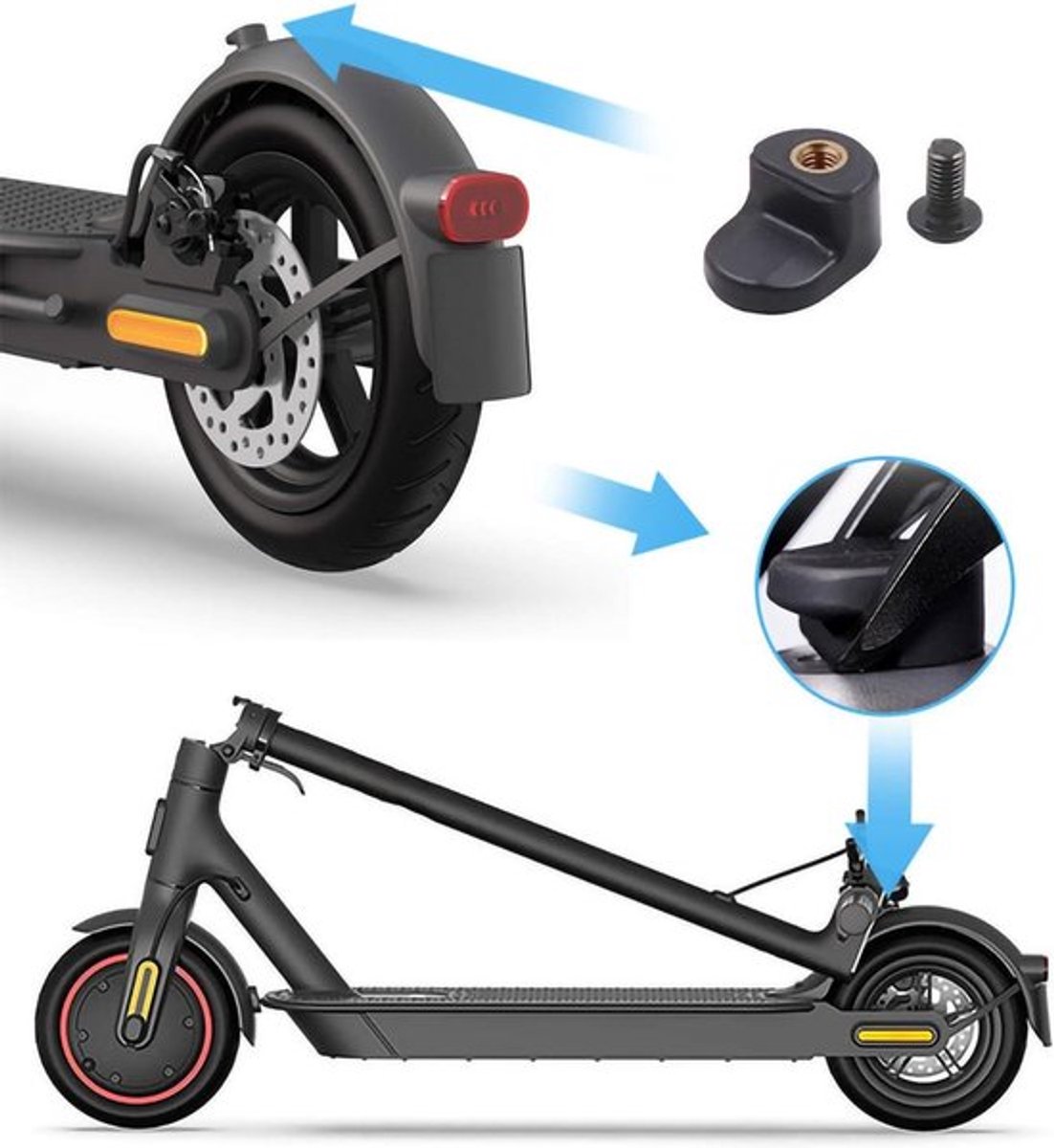 achterspatbord beugel voor elektrische scooter duurzaam en stevig geschikt voor xiaomi pro 2 vervangingsonderdelen