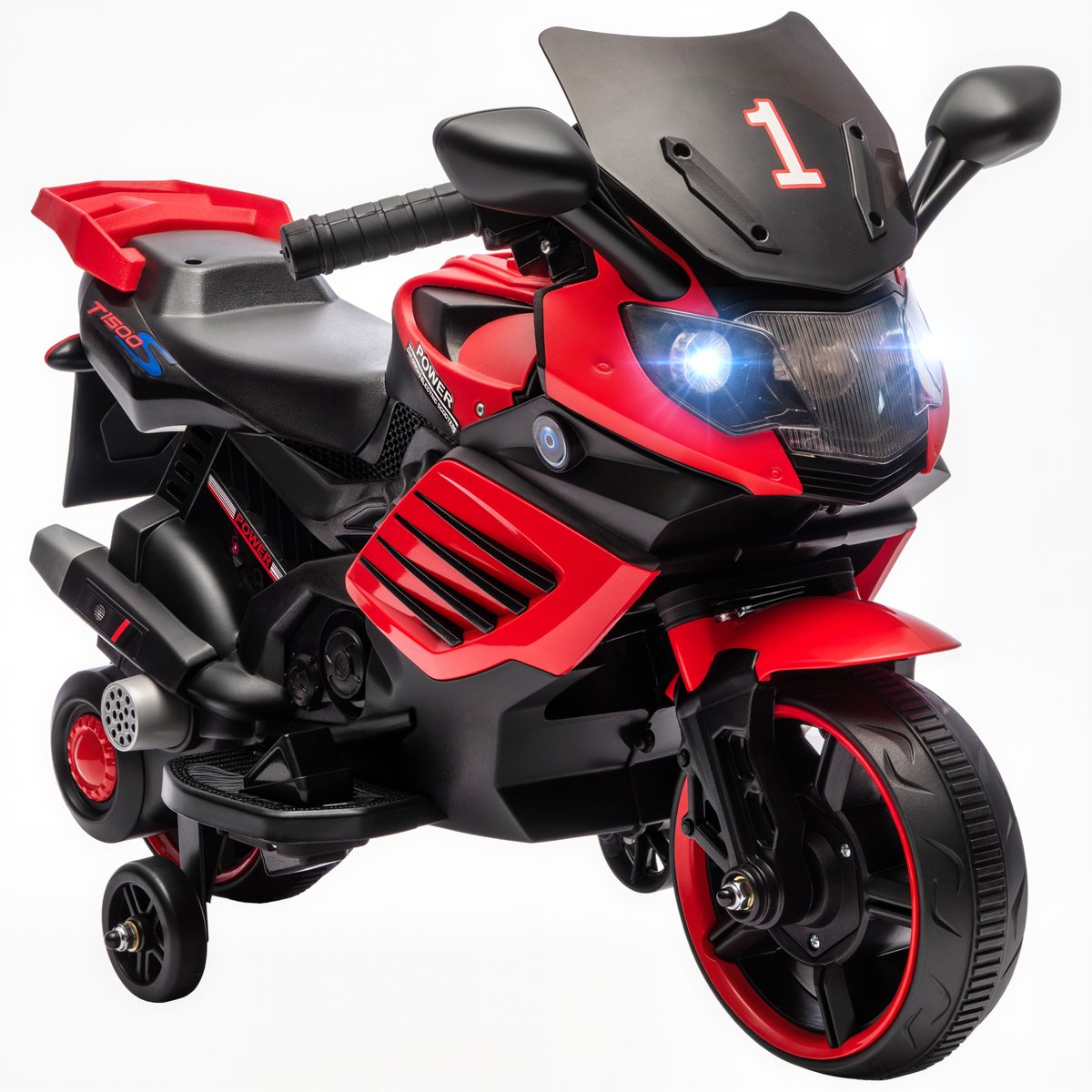 aiyaplay elektrische rijdende motorfiets pp metaal 77 x 38 x 50 cm rood