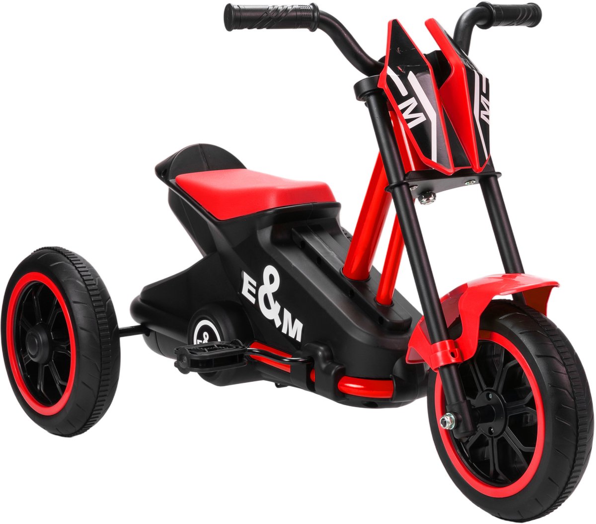 aiyaplay kinderdriewieler pp staal 79 x 44 x 50 cm rood