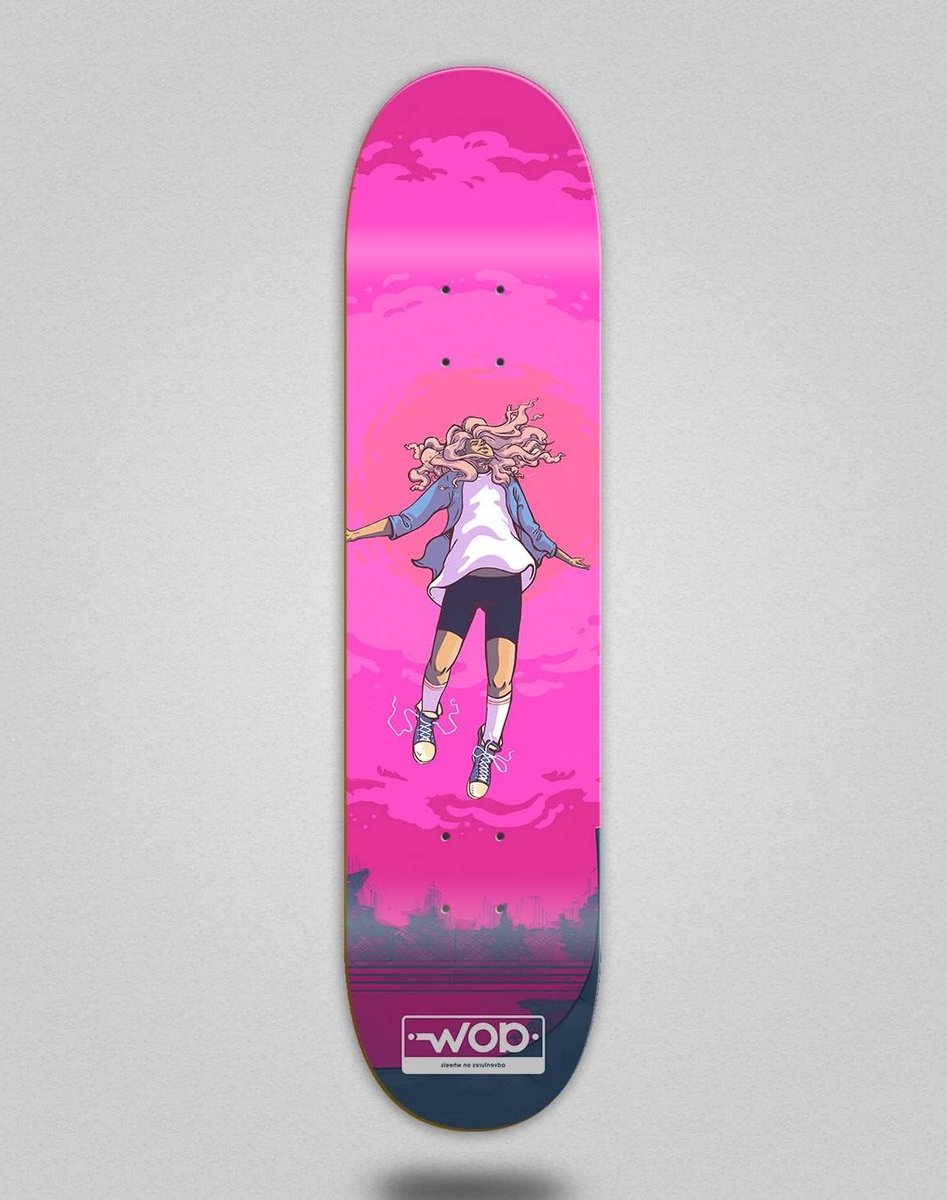 Aow Skateboard Deck Floating Blue 8.5 Skateonderdeel kopen online