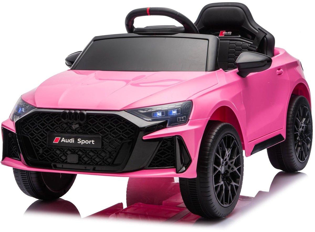 audi rs3 12v kinderauto roze