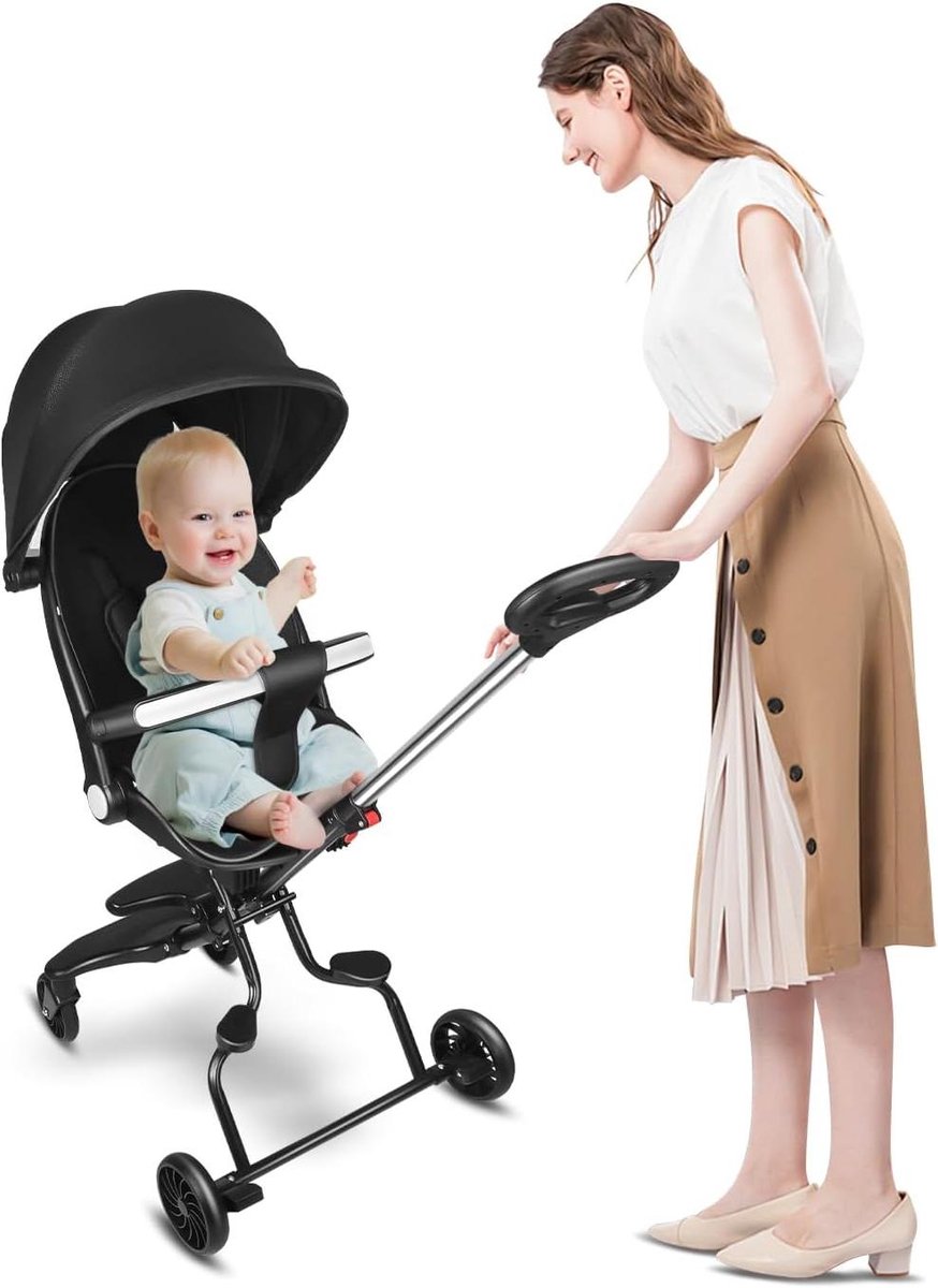 baby driewieler loopfiets kinderen buiten spelen gereedschapsloos verstelbaar 30 x 55 x 865 cm zwart