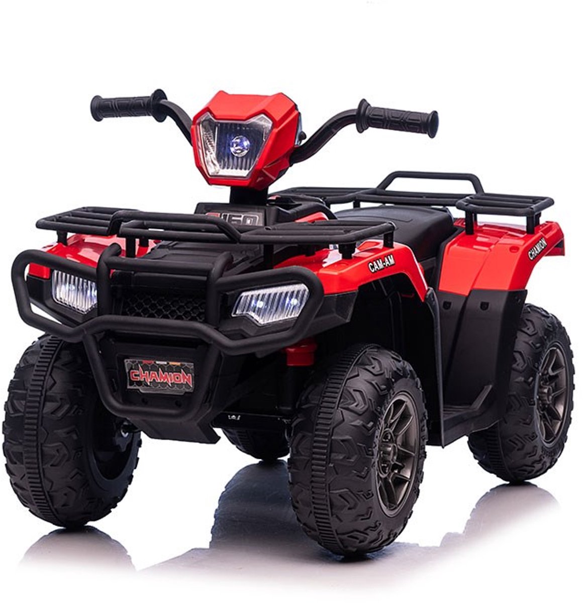 baby mix elektrische kinder quad 12v rood accuvoertuig