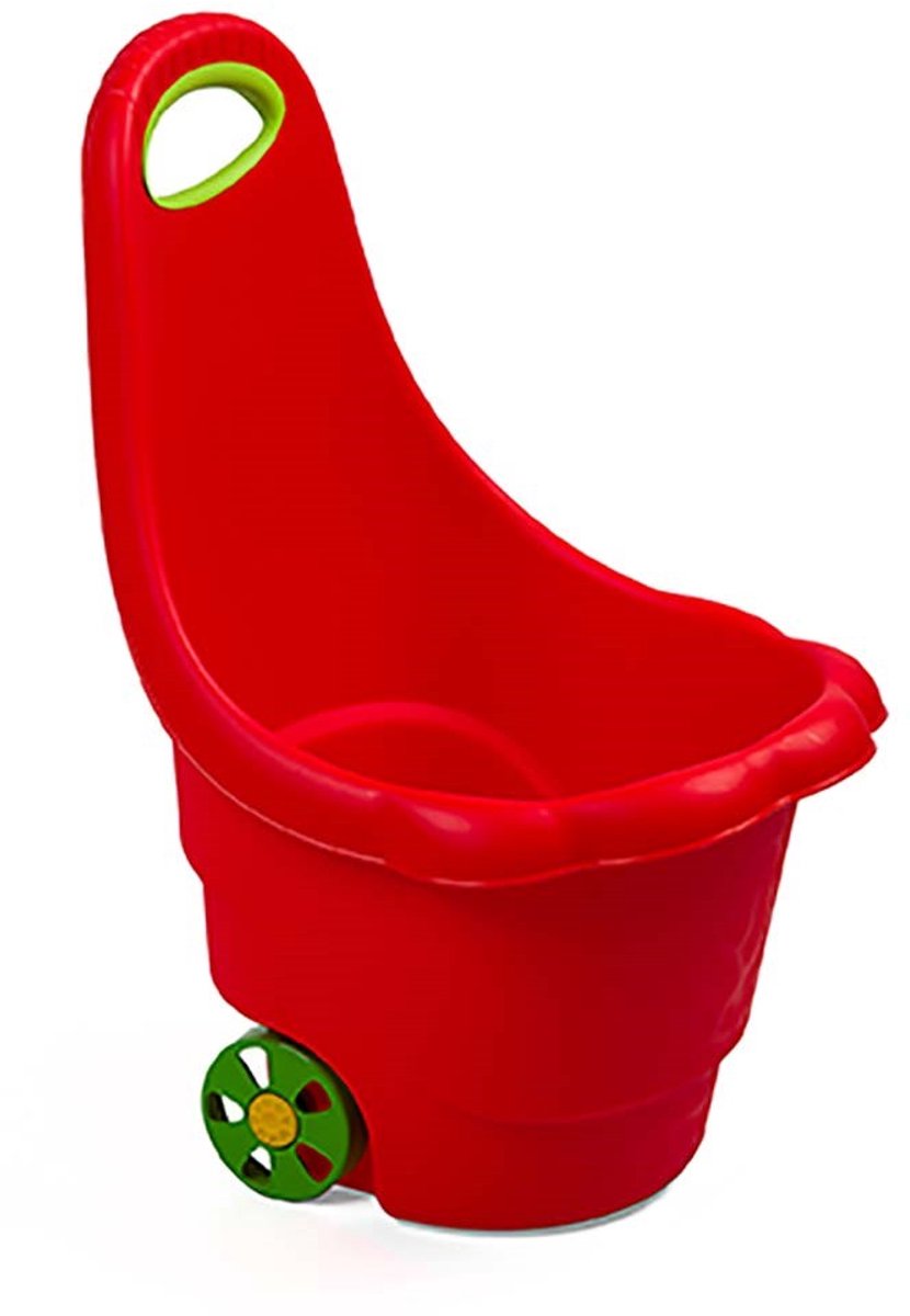 BAYO Daisy kinderkruiwagen 35x42x60 cm rood - Speelgoedkruiwagen Speelgoedkruiwagen kopen online