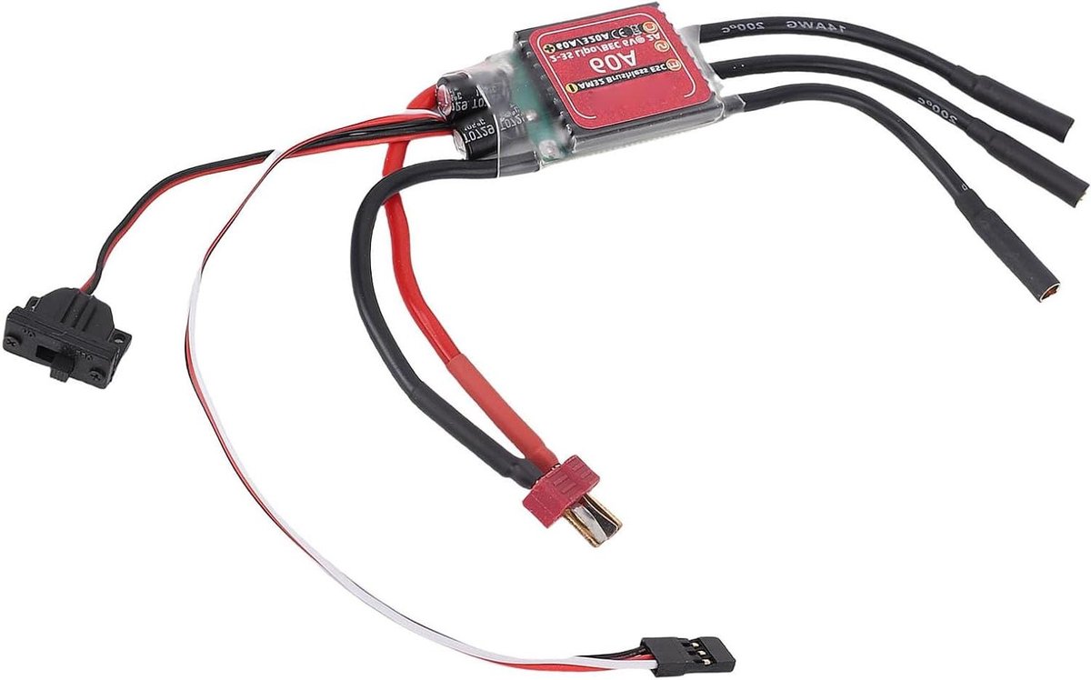 Borstelloze Motor ESC - Snelheidsregelaar - RC Voertuig Besturen - Sinusoïdale Starttechnologie - 60A Continue Stroom - Zwart Loopmotor kopen online