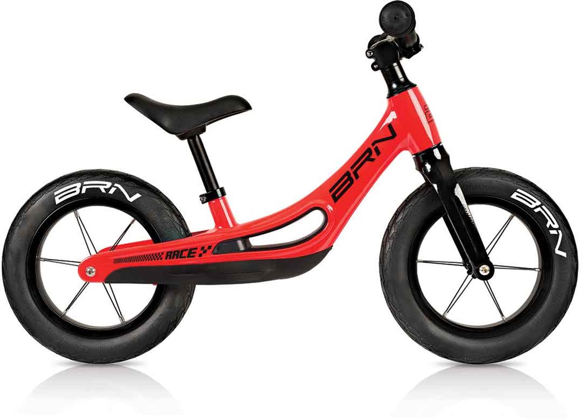 BRN Flash magnesium loopfiets 12 inch rood Loopfiets kopen online
