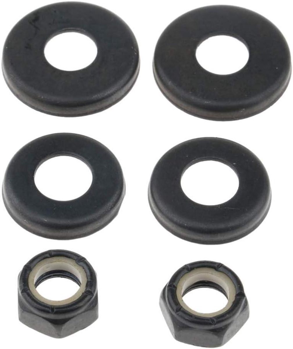 bussen set onderdelen skateboard onderhoud en reparatie verstevigde ringen 22mm en 26mm zwart