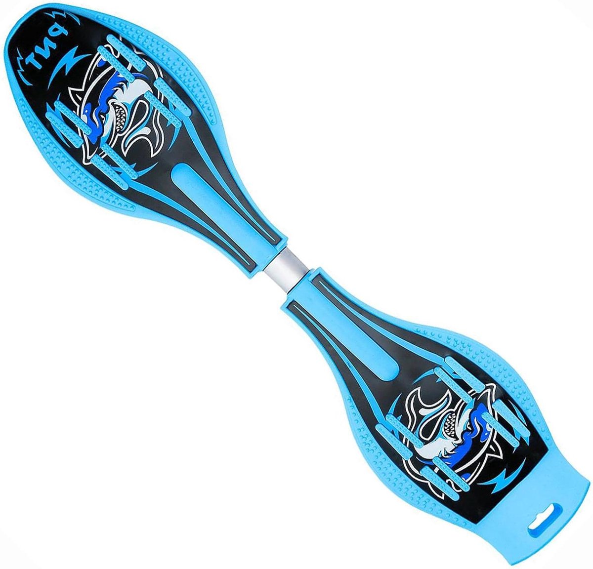 caster board waveboard skateboard buiten spelen verlichte wielen 74 cm lengte blauw roze