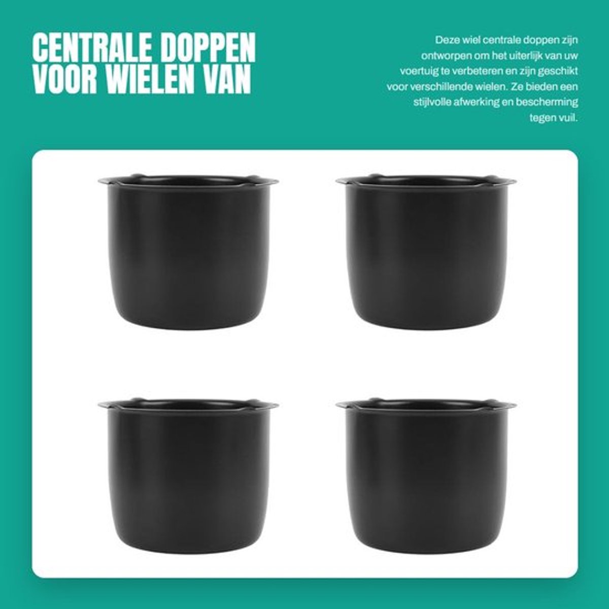Centrum Doppen 4.25 Inch - Naafdoppen Truck - Naafdoppen Trailer - Naafdoppen SUV - Universele Pasvorm - Stijlvol Ontwerp Skateonderdeel kopen online
