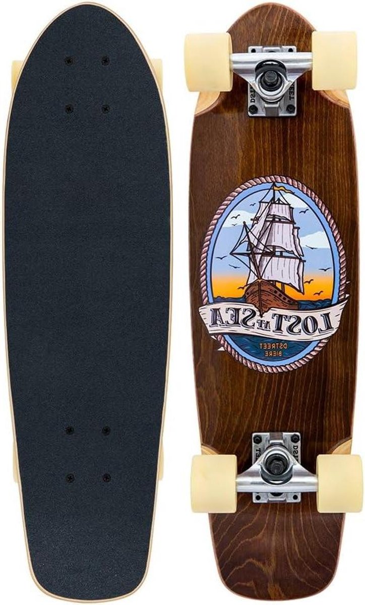 compleet skateboard cruiser board straat gebruik 7 laags esdoorn dek 7 5 inch breed bruin
