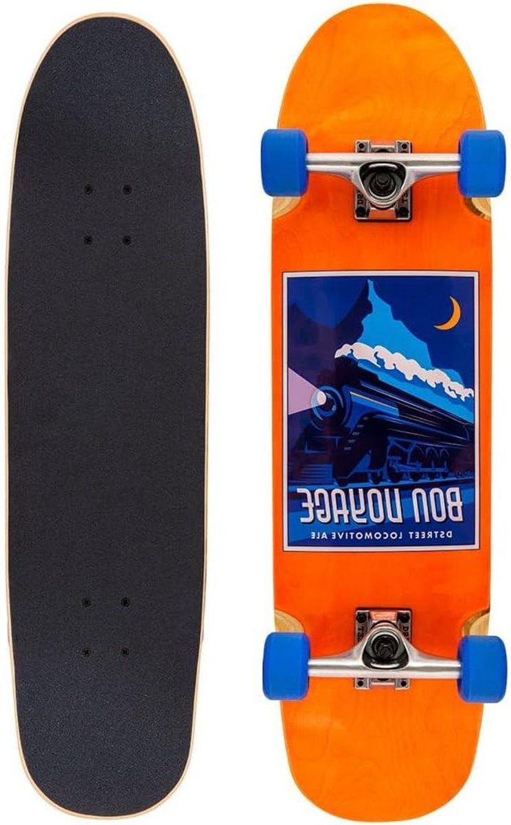 Compleet Skateboard - Cruiser Board - Straat Rijden - 7 Laags Esdoorn Dek - 32 x 8.5 Inch - Oranje Skateonderdeel kopen online