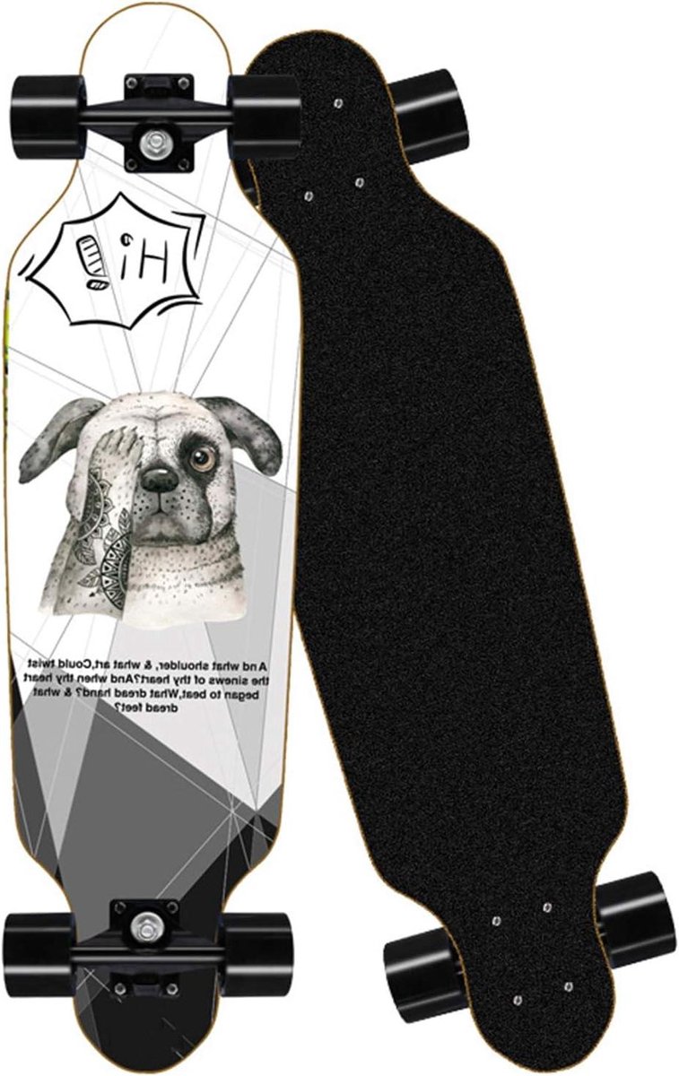 Compleet Skateboard - Cruiser Board - Straat Rijden - 8-Laags Esdoorn - 32 Inch - Wit Skateonderdeel kopen online