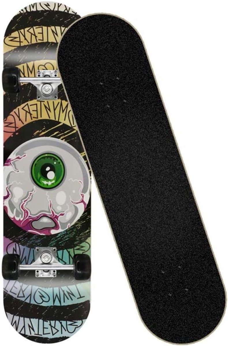 compleet skateboard cruiser board stunts en tricks 8 lagen esdoorn dek 31 x 8 inch groen
