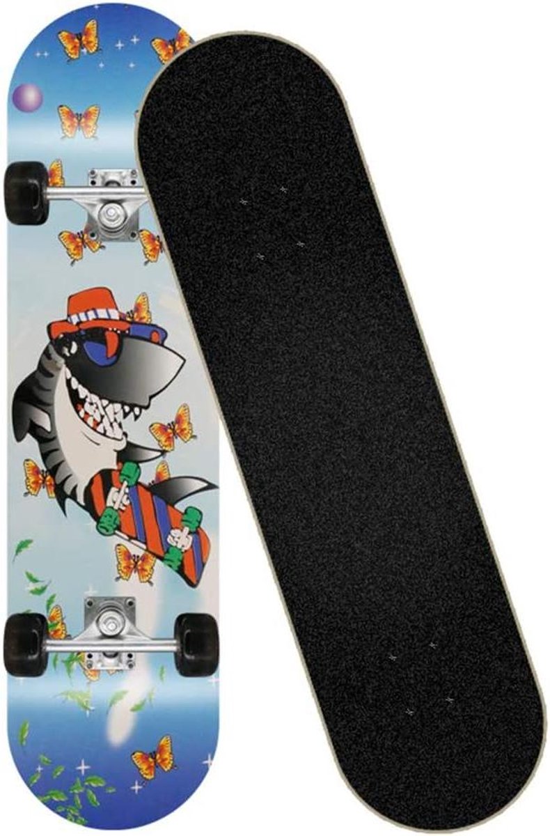 Compleet Skateboard - Cruiser Trickboard - Beginners Stunts - Dubbele Kick Dek - 31 x 8 inch - C Skateonderdeel kopen online