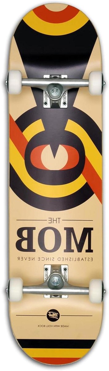 Compleet Skateboard - Houten Board - Street Skaten - 7 Lagen Esdoornhout - 8.25 Inch - Eyechart Design Skateonderdeel kopen online