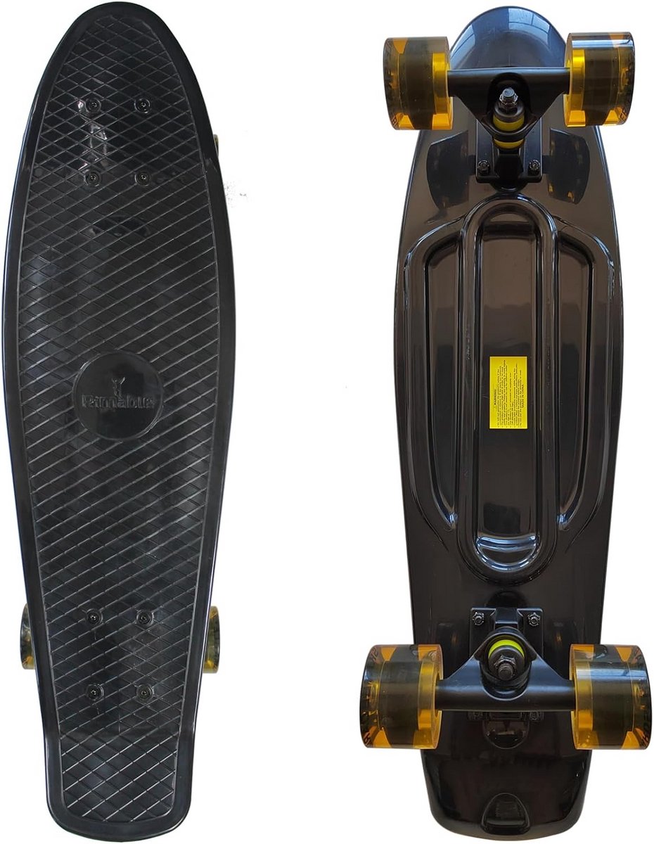 Compleet Skateboard - Longboard - Beginners Skateboarden - Groter Plastiek Deck - 26 Inch - Zwart Skateonderdeel kopen online