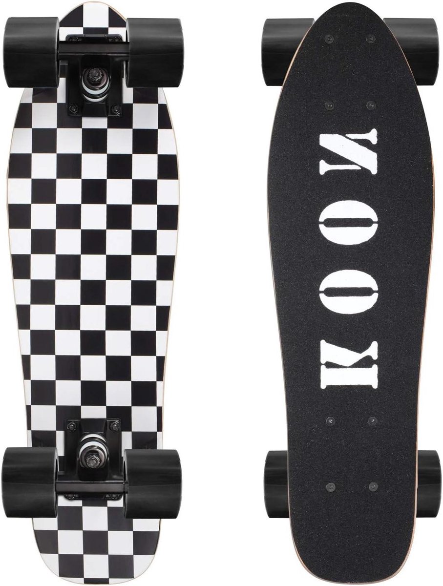 compleet skateboard mini cruiser buiten cruisen led oplichtende wielen 56 cm meerdere designs