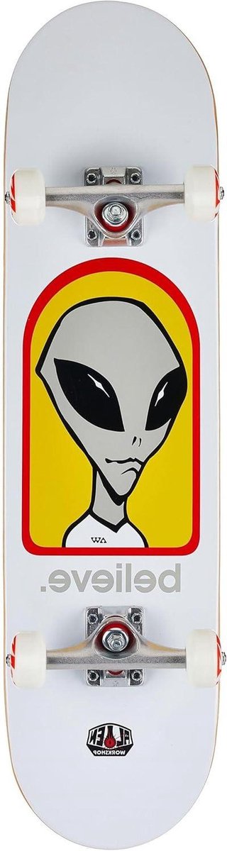 compleet skateboard outdoor board straatgebruik 7 laags esdoorn 8 inch breed wit