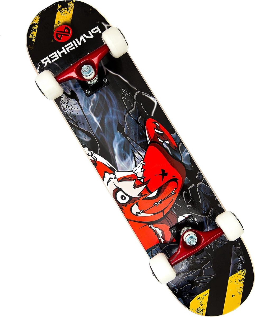 Compleet Skateboard - Outdoor Board - Street Tricks - Canadees Esdoorn Deck - 80 cm - Zwart Skateonderdeel kopen online
