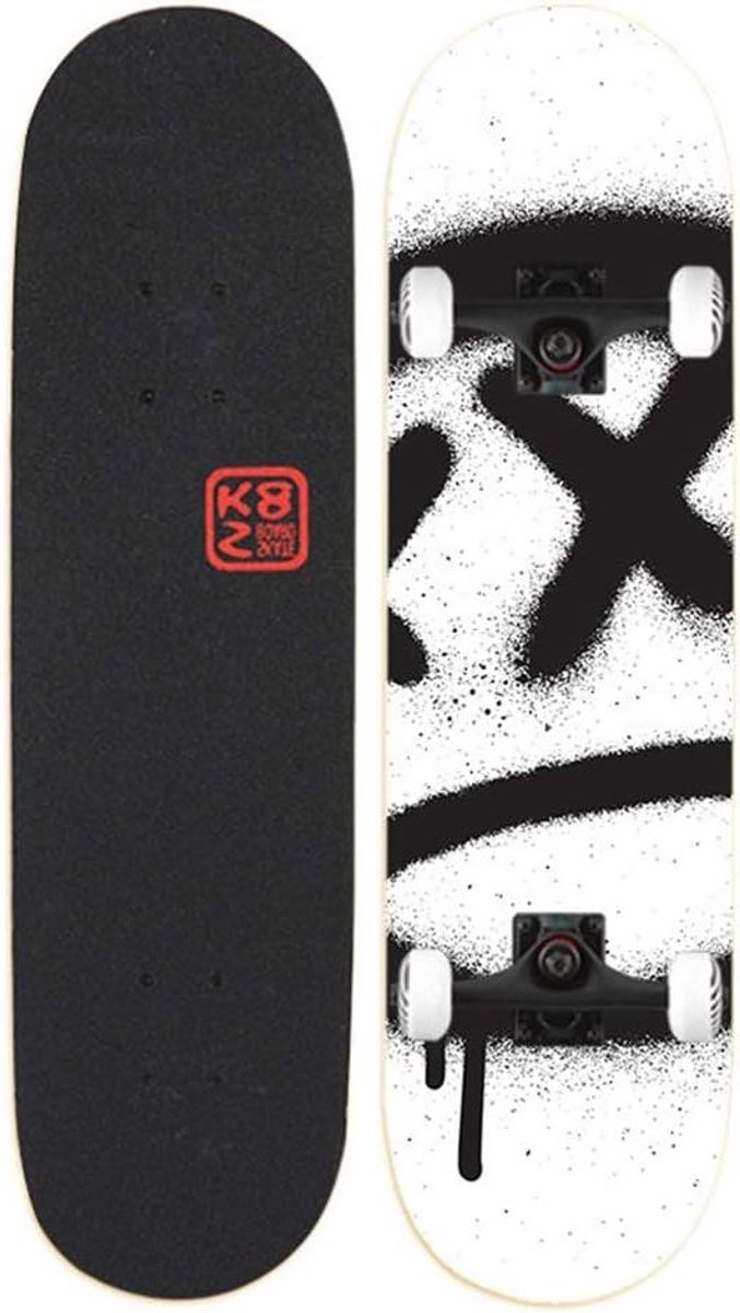 compleet skateboard standaard board beginners tricks dubbele kick 31 x 8 inch c