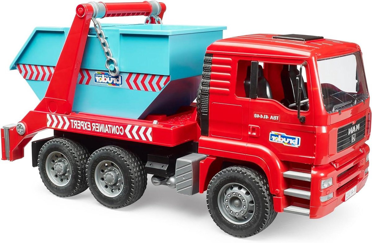 Containerwagen - Skipwagen Vrachtwagen - Bouwplaats Spelen - Kantelbare Cabine - 462 cm - Veelkleurig Speelgoedkruiwagen kopen online