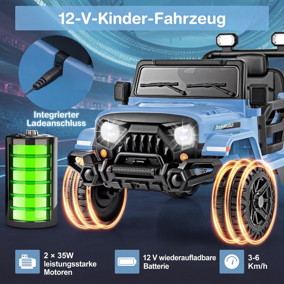 costway 12 v elektrische auto voor kinderen elektrische kinderauto met 2 4 g afstandsbediening ledverlichting muziek en claxon 3 6 km u elektrische auto voor kinderen vanaf 3 jaar blauw