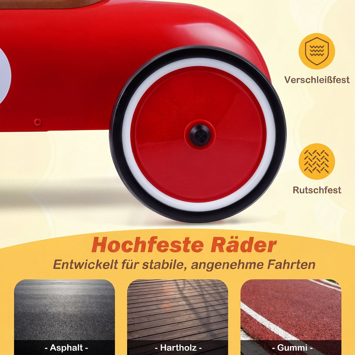 costway rijauto van metaal voor kinderen vanaf 1 jaar rood draagbaar rijvoertuig met stuurbegrenzing comfortabele zitting antislipwielen indoor outdoor kinderauto voor jongens meisjes