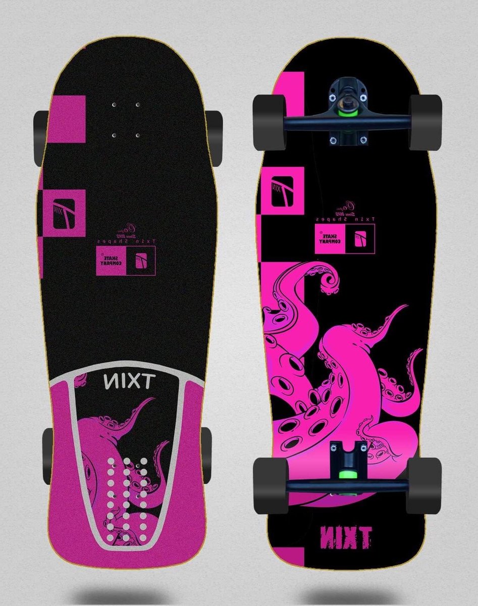 cruiser skateboard skate cruiser straatrijden met crilato 180 mm roze