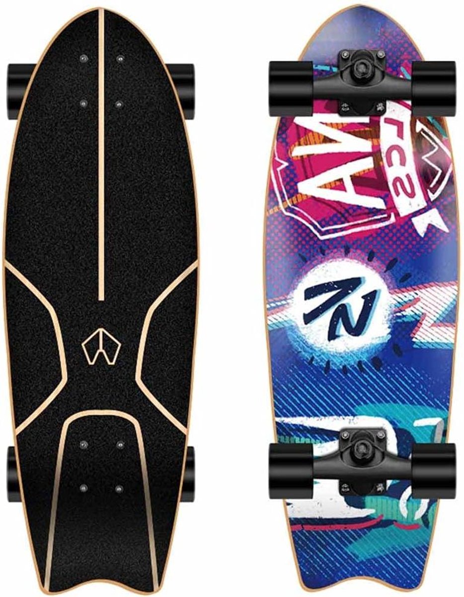 Cruiser Skateboard - Trick Board - Straat Rijden - 7 Lagen Esdoorn - 32 x 9.8 Inch - Grafisch Patroon Skateonderdeel kopen online