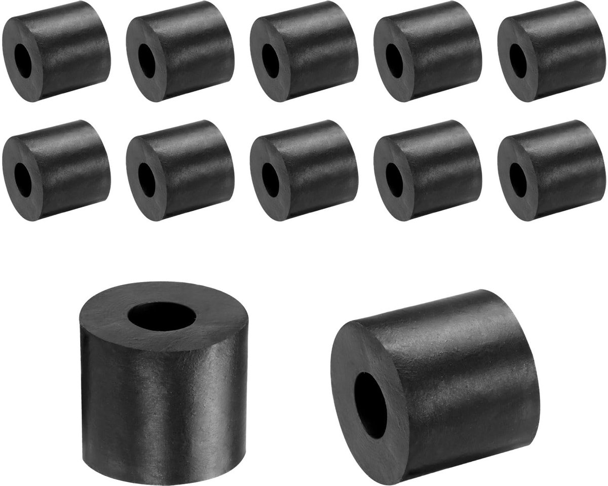 dailygoods 12 pcs rubber pads antivibratie spacers voor auto 25mm