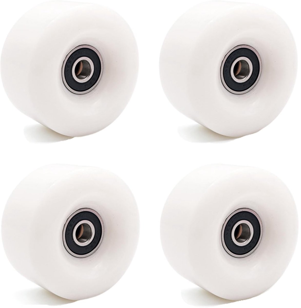 dailygoods 4 stuks dubbele rij rolschaatsen accessoires quad skate vervanging skateboard wielen met lagers rolschaatsen wielen 58 x 32 mm pu slijtvaste wielen voor dubbele rij skate skateboard