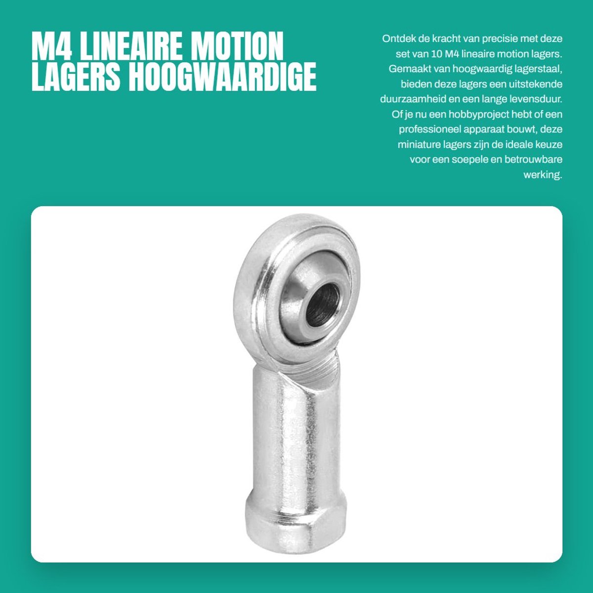 dailygoods m4 lineaire motion lagers hoogwaardige stalen lagertjes voor precisieprojecten 10 stuks duurzaam en betrouwbaar precisielagers