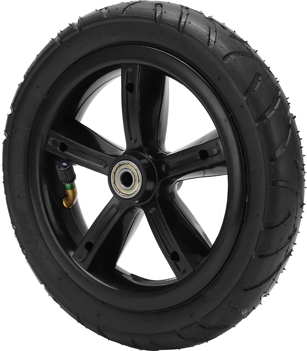 dailygoody 8 inch 200x45 velg en banden set duurzaam pneumatisch wiel sterke grip antislip geschikt voor elektrische scooter universeel
