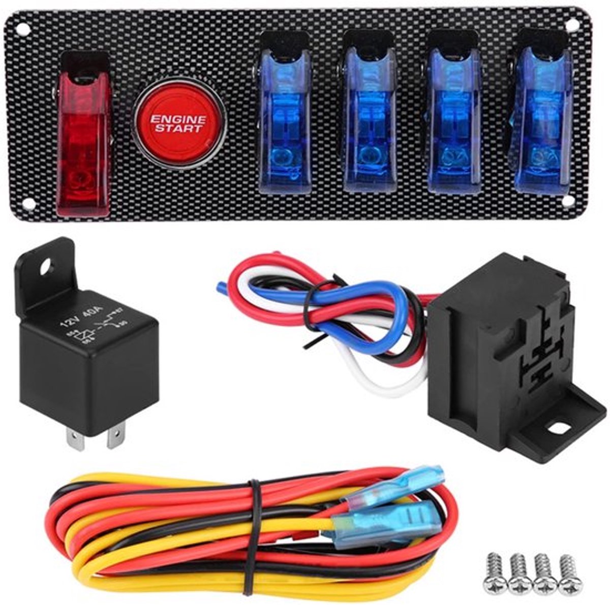 Dailygoody - Contactslot - Racing Car - Auto Motor Startknop Control Speelgoedaccuvoertuig kopen online