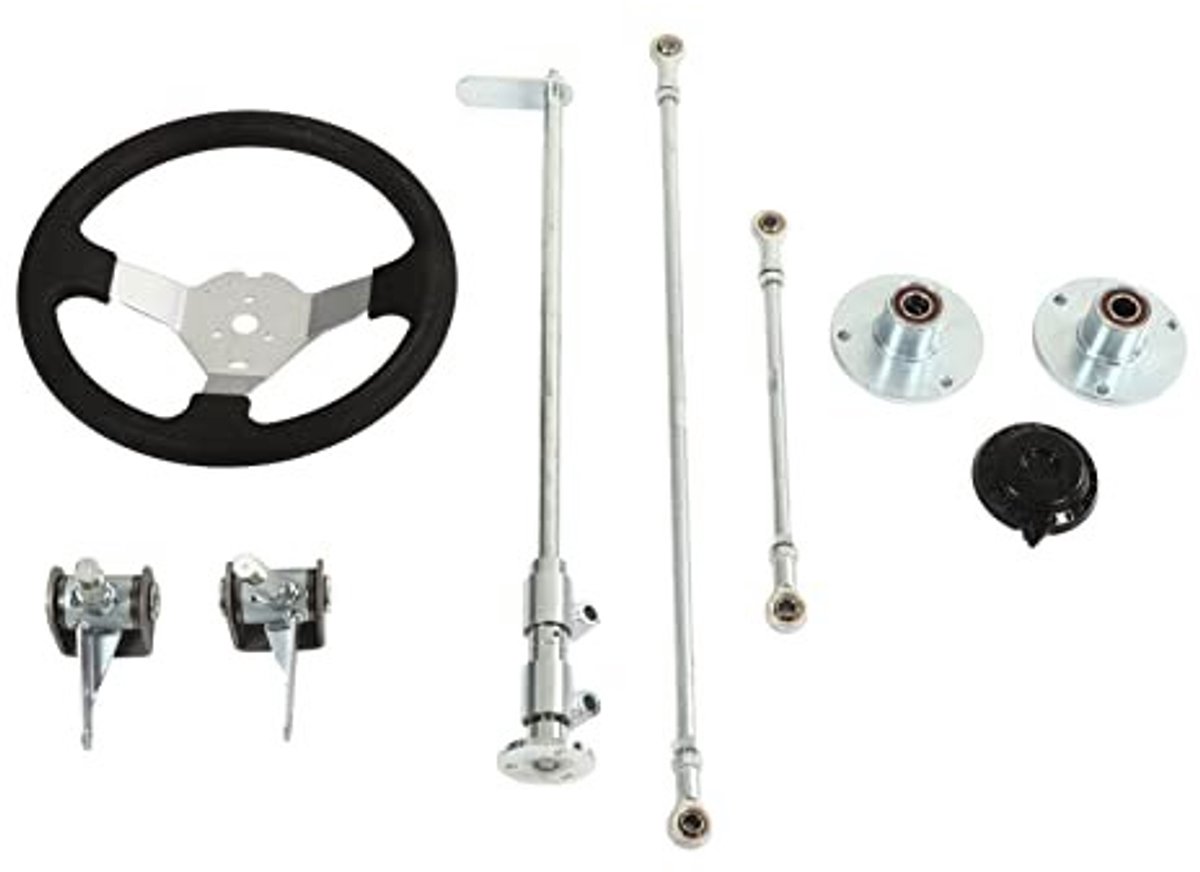 dailygoody go karts stuurwielset off road stuurinrichting prestatie upgrade 300 mm solide stuurcomponenten geschikt voor kartliefhebbers