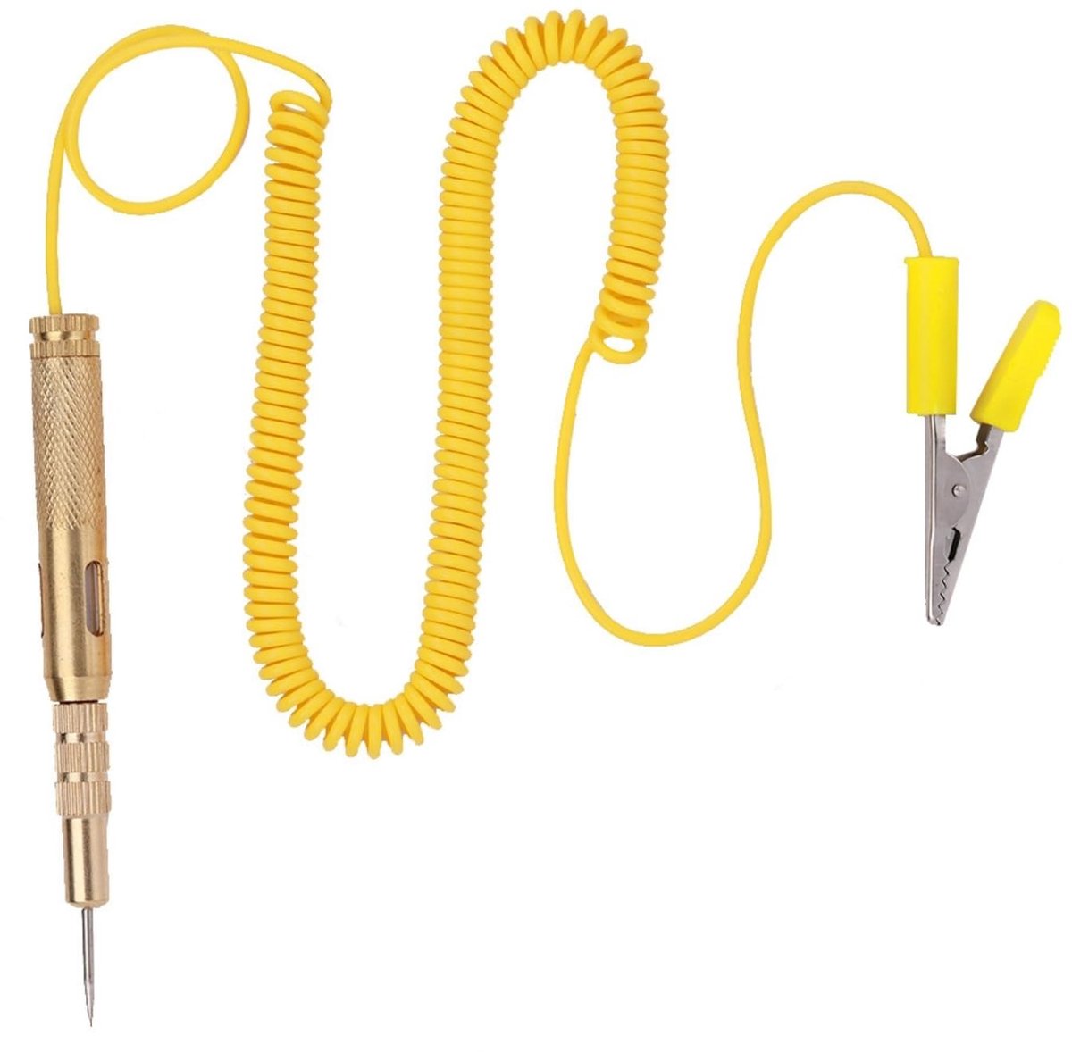 Dailygoody - Voertuig Circuit Tester - Lamp - 6V 12V 24V - Geel - Spanningstest Pen - Pencil - Geschikt voor Auto's - Geel Model Speelgoedaccuvoertuig kopen online