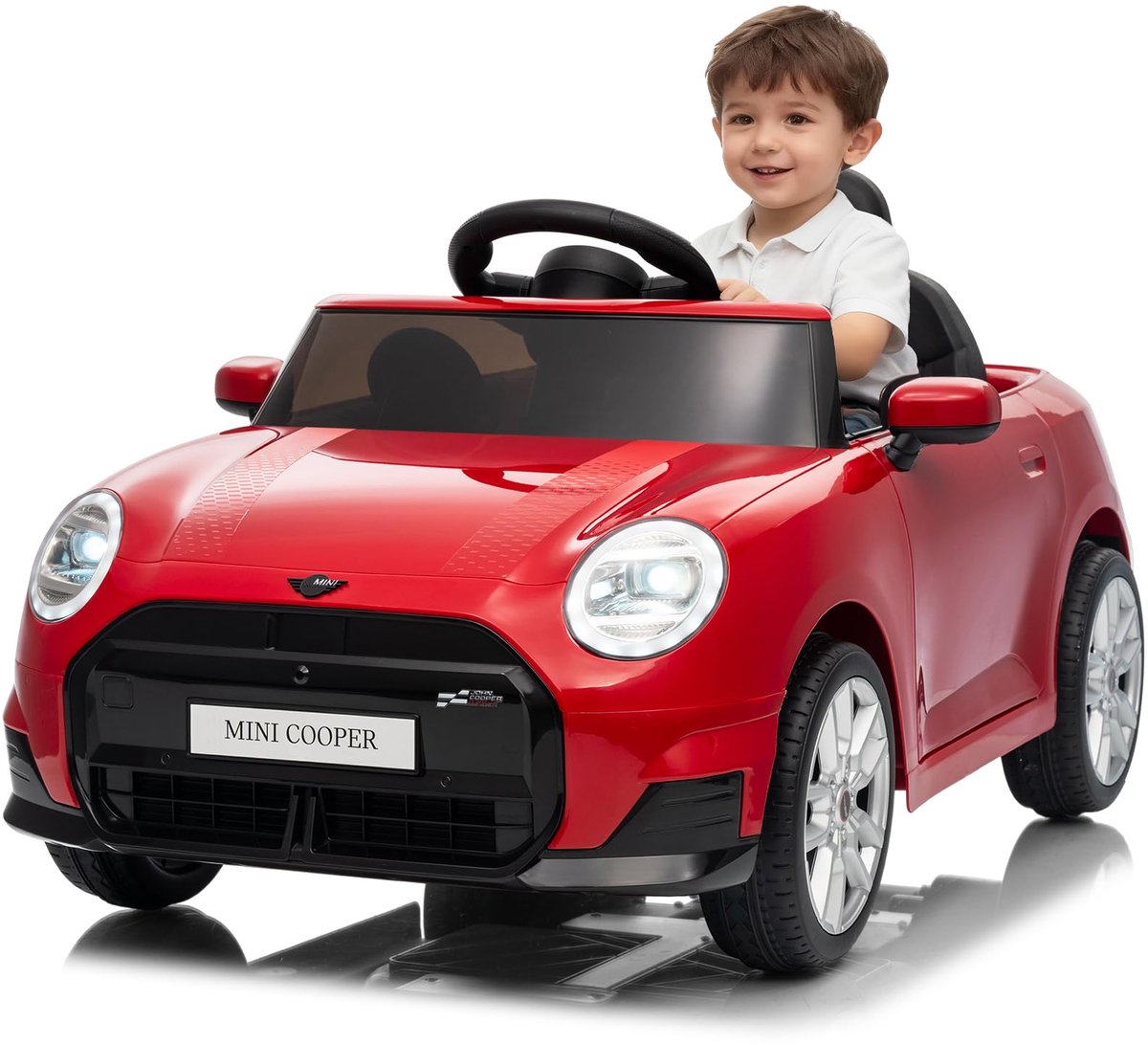 Danky Auto - Elektrische Kinderauto 12V - Rood - Afstandsbediening - LED & Muziek - Claxon - Vanaf 3j Speelgoedaccuvoertuig kopen online