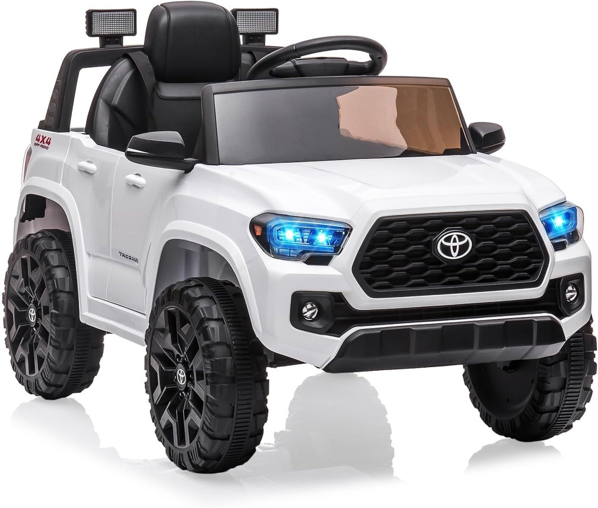 danky auto toyota offici le licentie elektrische kinderauto wit afstandsbediening led 3 8j