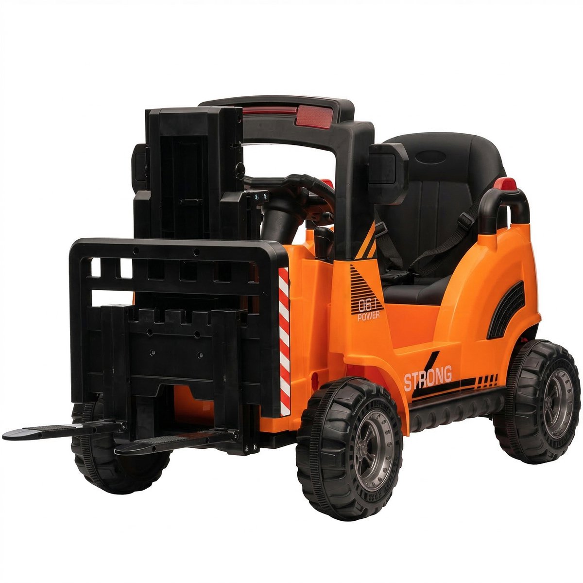 Danky Heftruck - Elektrische Heftruck 12V - Oranje - Hefvorken & Pallet - Afstandsbediening - Muziek & USB - Vanaf 3j Speelgoedaccuvoertuig kopen online