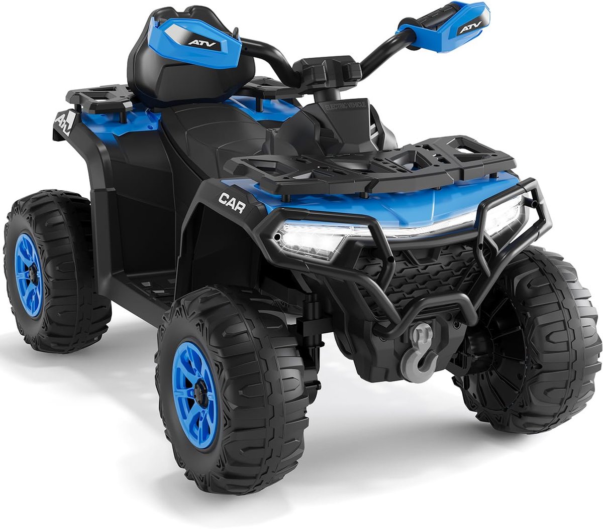Danky Quad - Elektrisch Kinderquad 12V - Blauw - Terreinwagen 4-Wiel - 2 Motoren - Afstandsbediening & Bluetooth Speelgoedaccuvoertuig kopen online